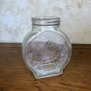 1930s Nash embossed clock face condiment jar